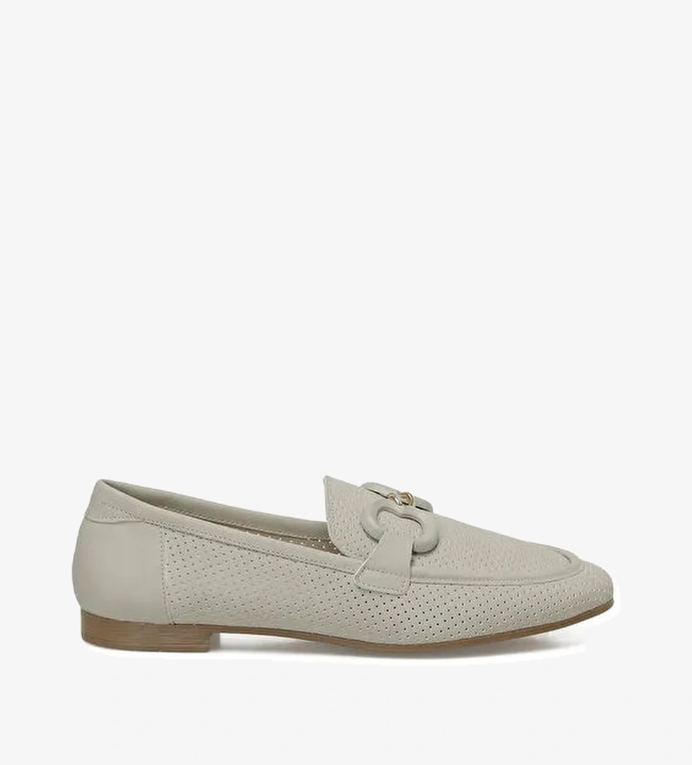 325010.Z 5FX Bej Kadın Loafer - Görsel 1