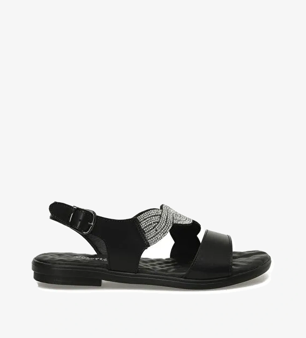 325054.Z 5FX Siyah Kadın Düz Sandalet - Görsel 1