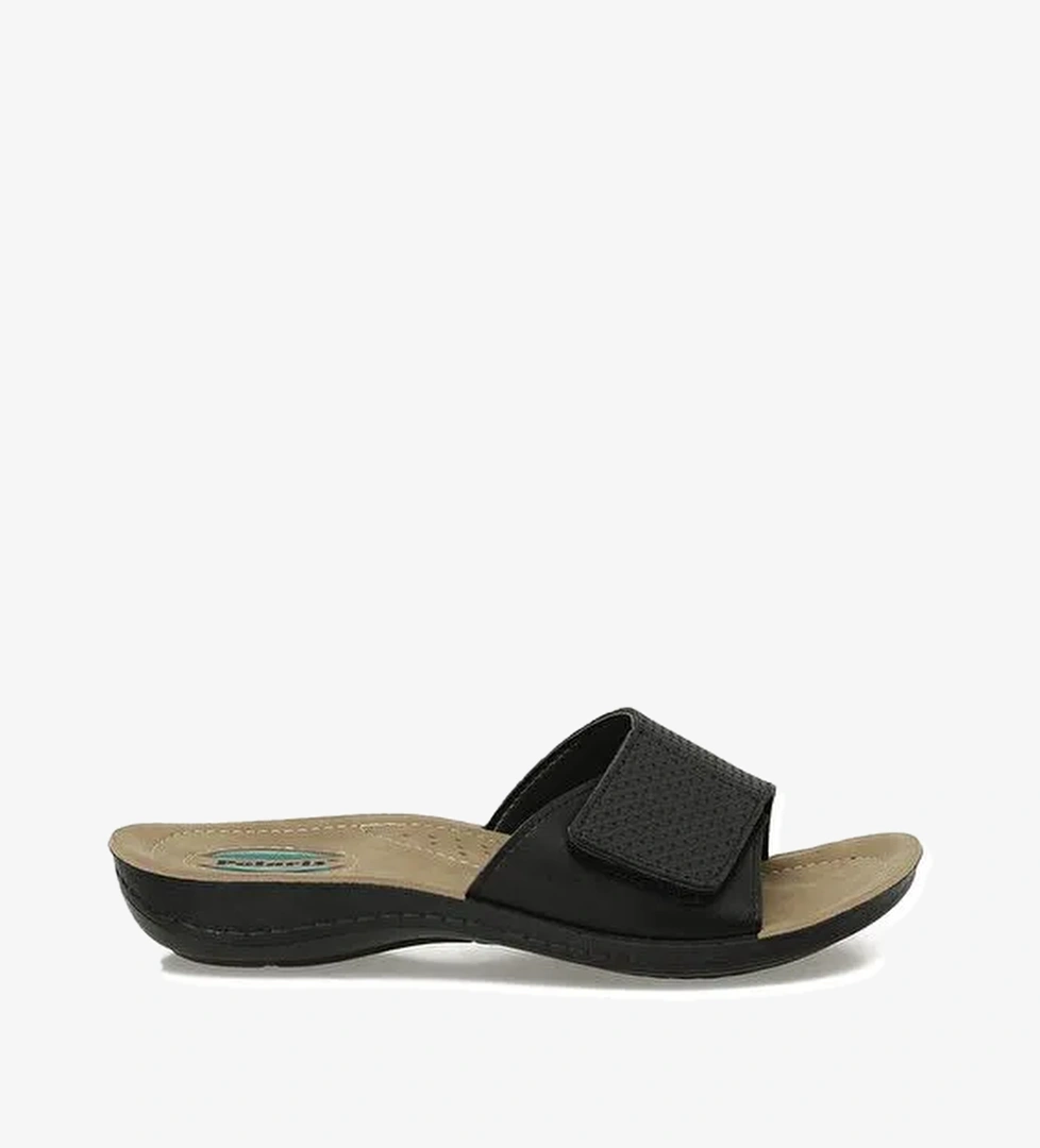 607009.Z5PR Siyah Kadın Ev Terliği - Görsel 1