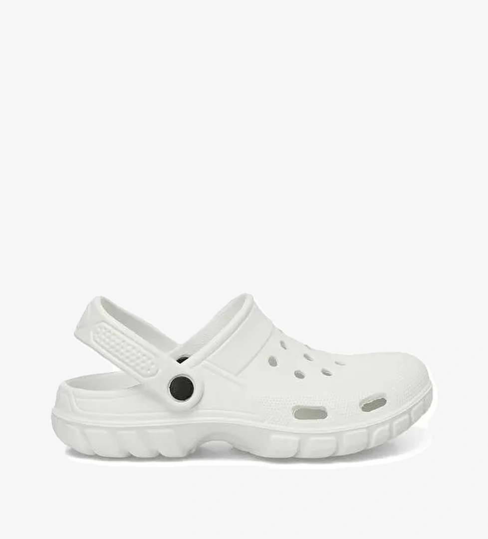 401377.Z5FX Beyaz Kadın Sabo Terlik - Görsel 1