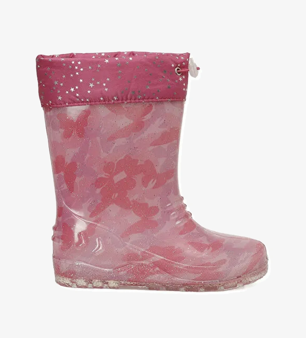 FARFAL F 5PR Pembe Kız Çocuk Yağmur Çizmesi - Görsel 1