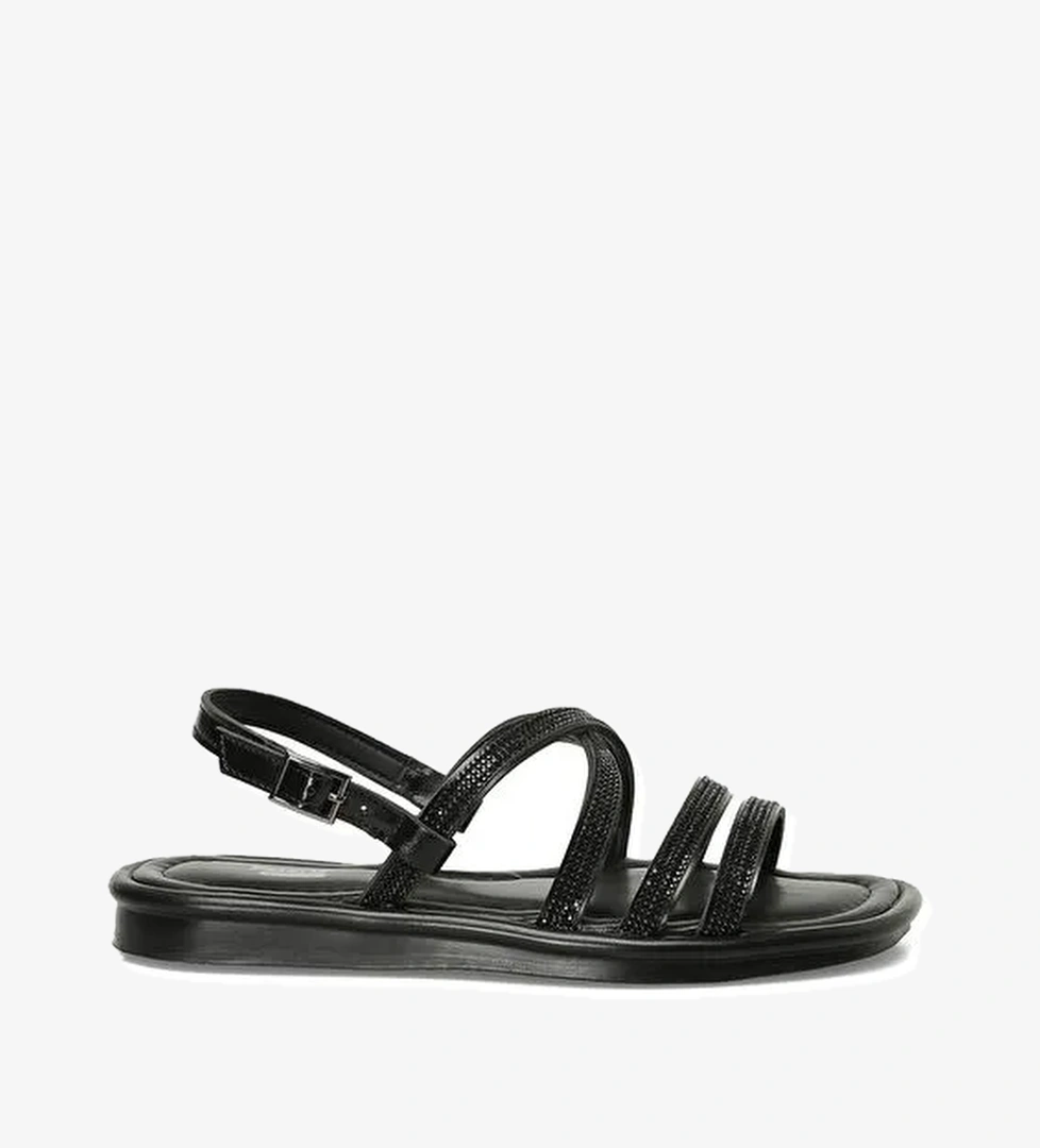 325056.Z 5FX Siyah Kadın Düz Sandalet - Görsel 1