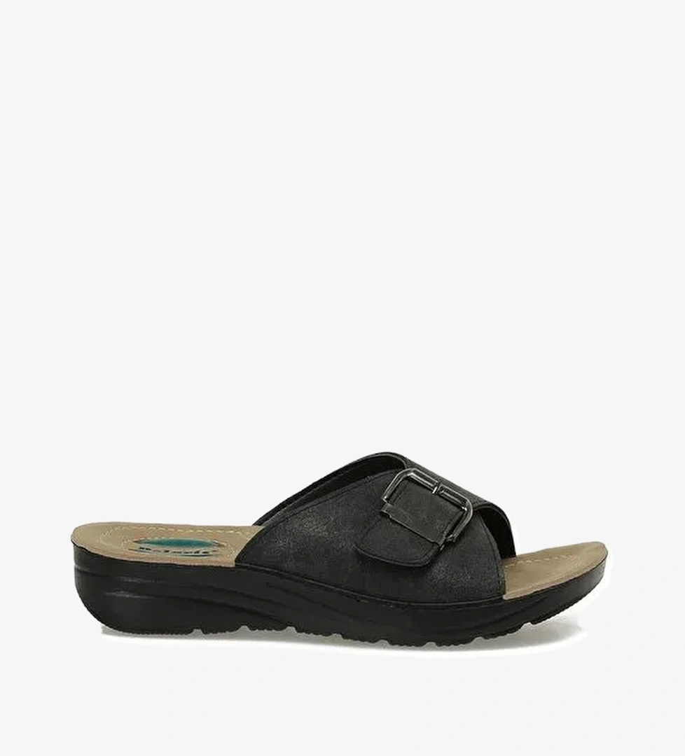 Polaris 609003.Z5PR Siyah Kadın Ev Terliği model görseli