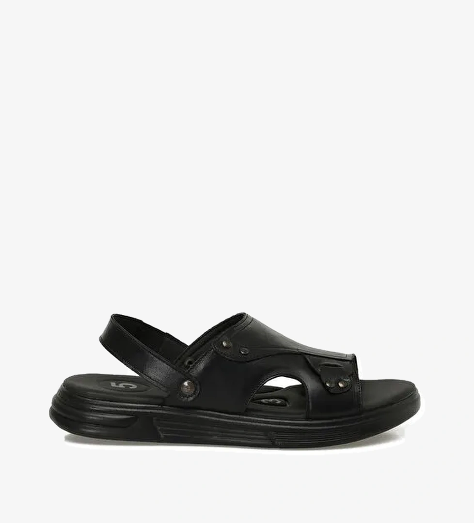 107453.M 5FX Siyah Erkek Sandalet - Görsel 1