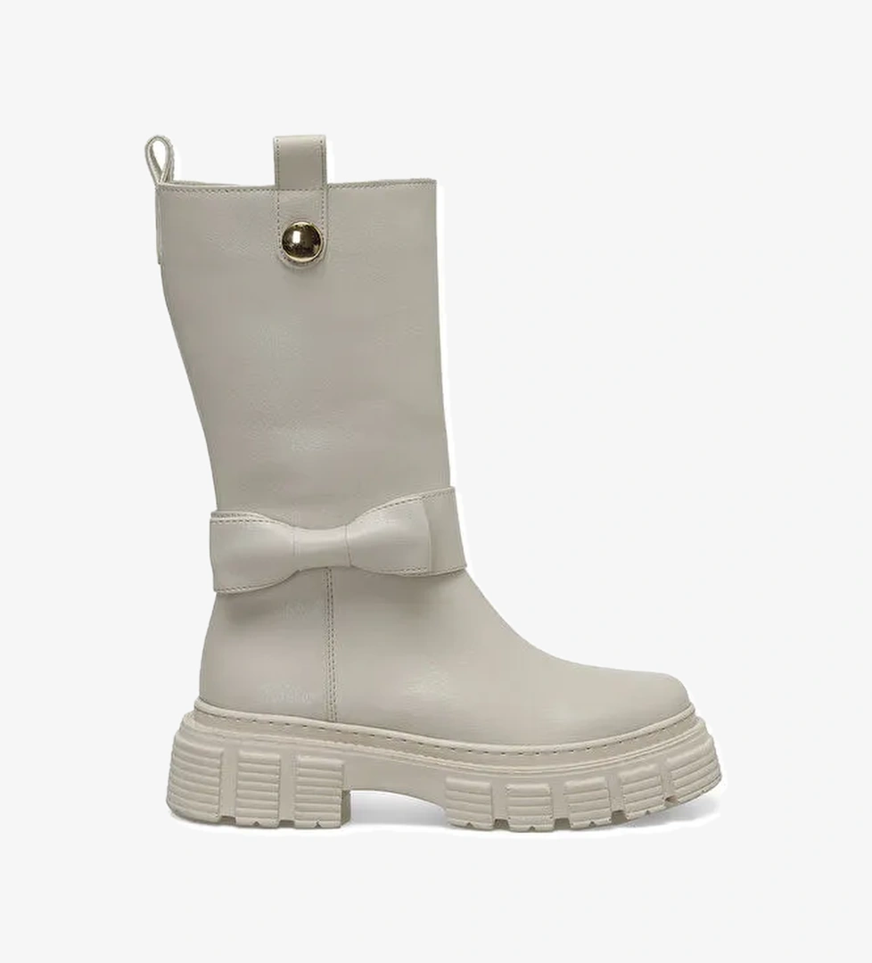 HAZEL 3PR Bej Kadın Çizme - Görsel 1