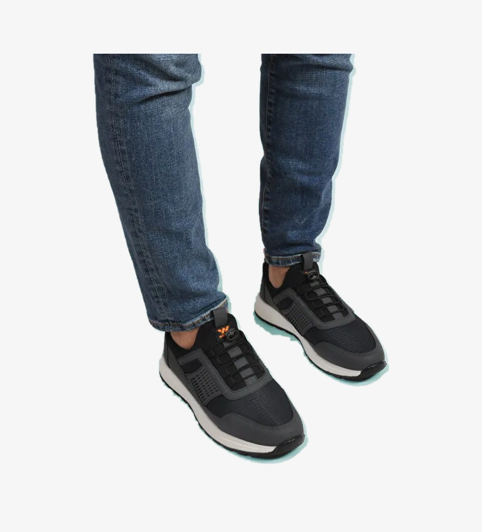 Füme Hafif Esnek Kilit Bağcıklı Erkek Spor Ayakkabı Nans 6006 M