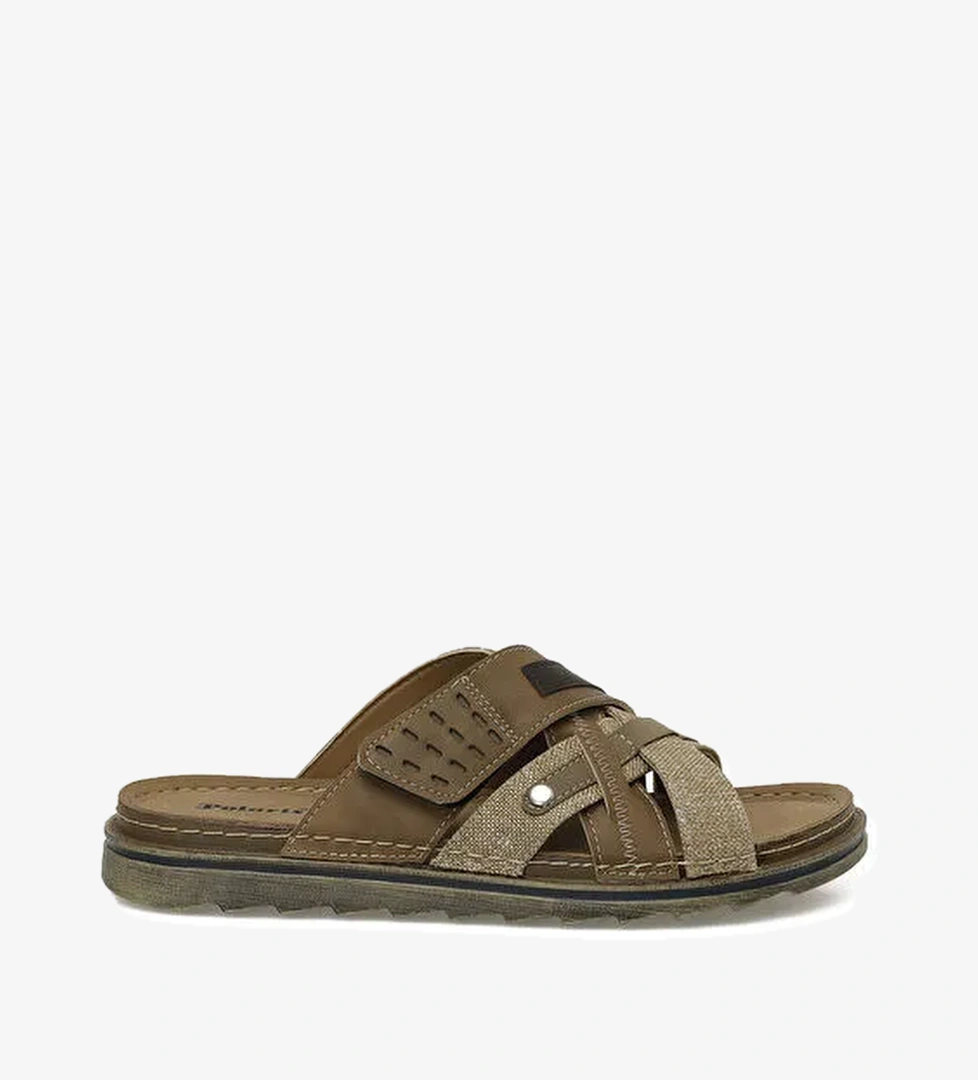 408018.M5FX Kum Erkek Terlik - Görsel 1