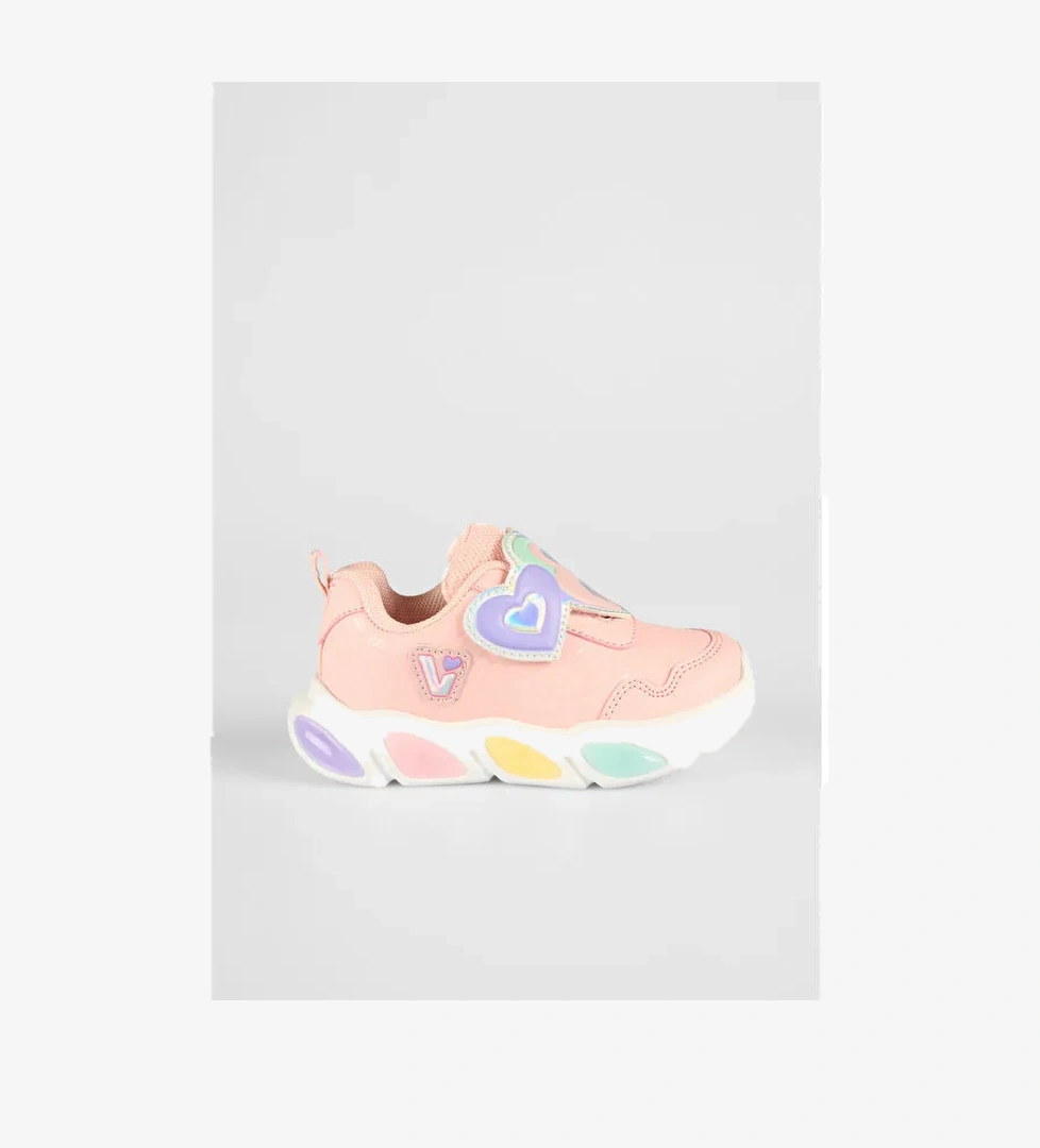 Vicco Lovely Işıklı Kız Bebek Pudra Spor Ayakkabı model görseli