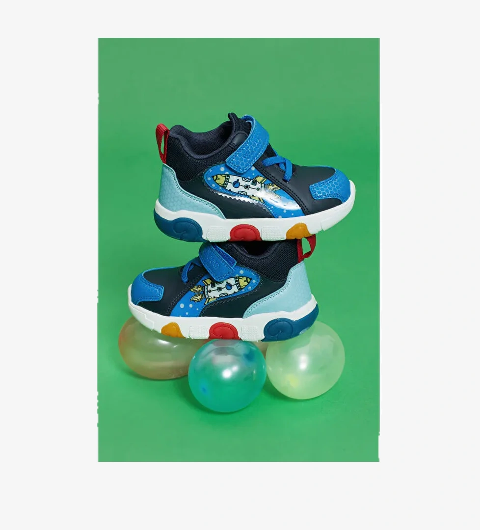 Rocky Işıklı Erkek Bebek Lacivert Bot - Görsel 1