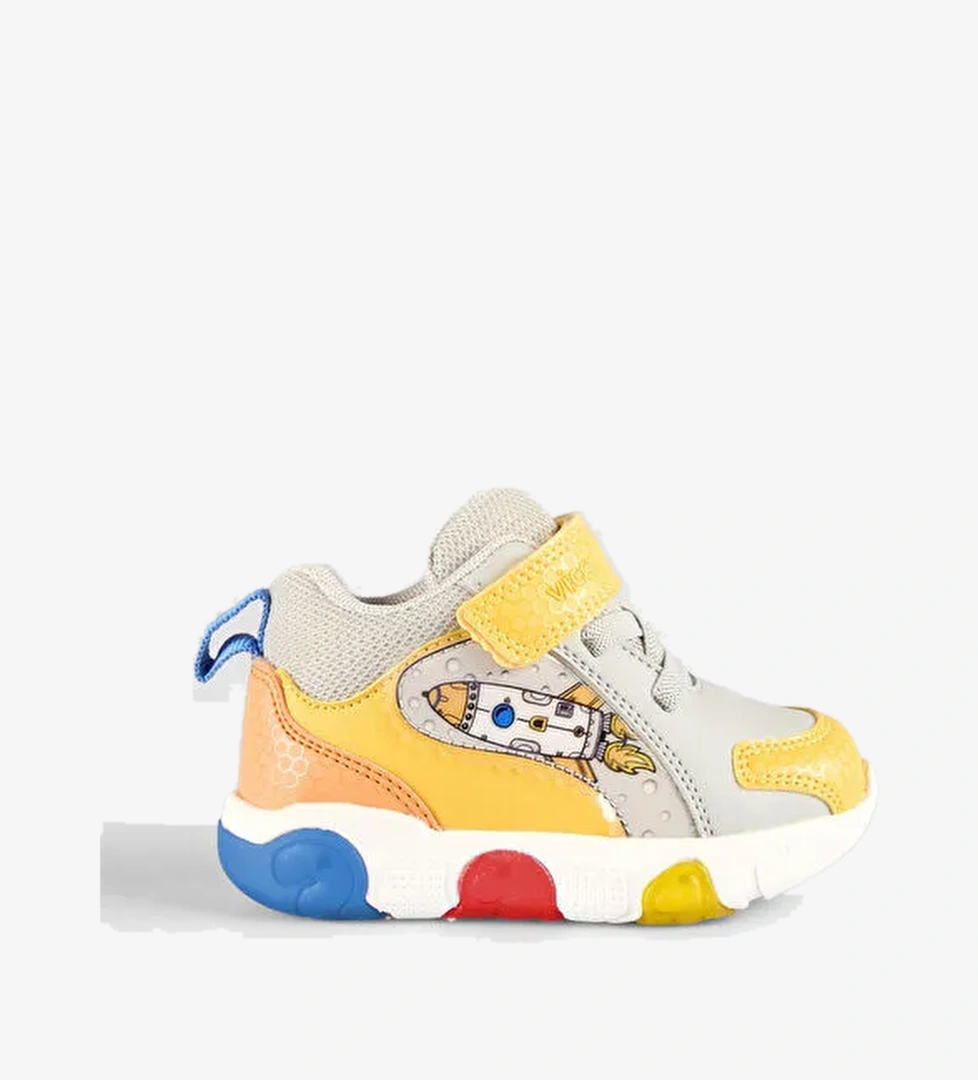 Rocky Işıklı Erkek Bebek Gri Bot - Görsel 1