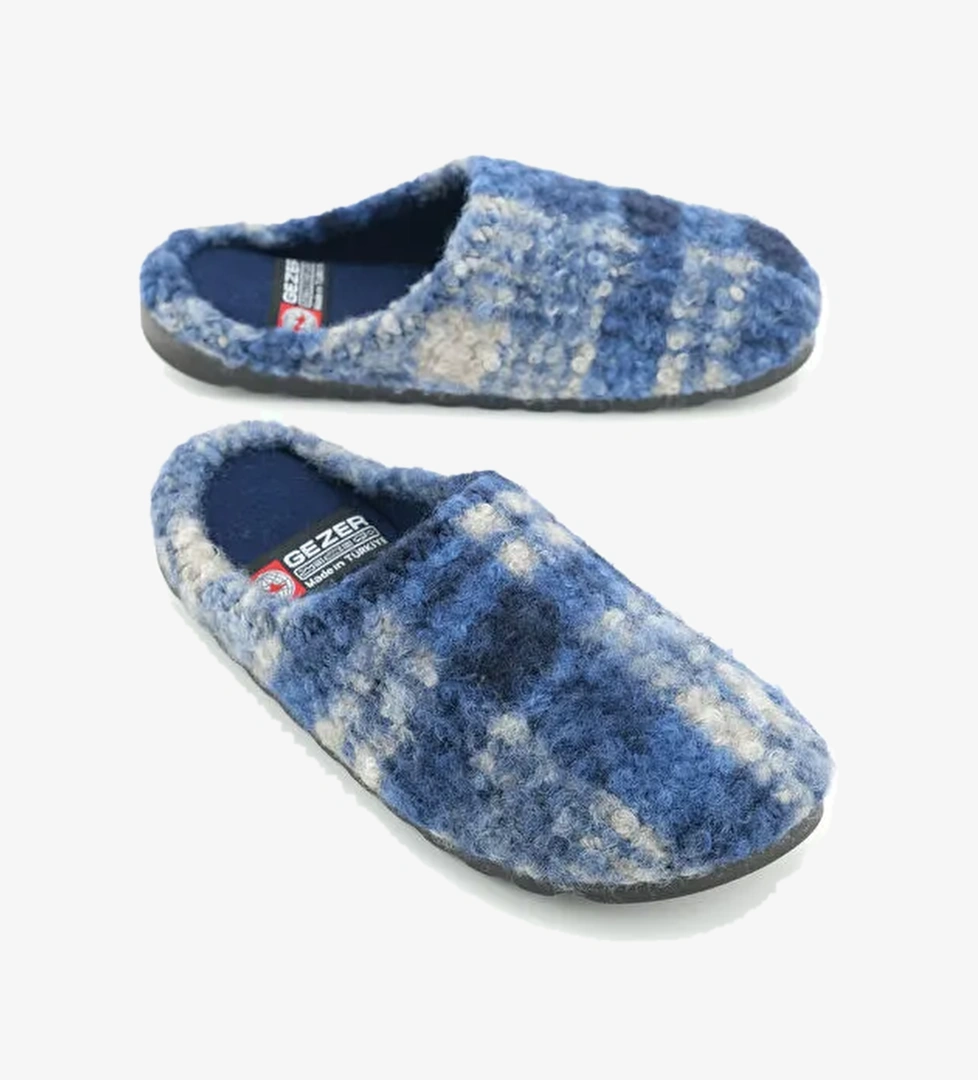 Erkek Kışlık Rahat Taban Ev Bahçe Gondol Terlik - Görsel 1