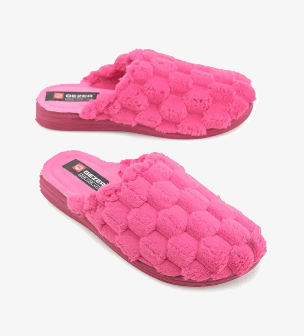 Gezer Lila Gezer Kışlık Rahat Kadın Taban Ev Bahçe Terlik