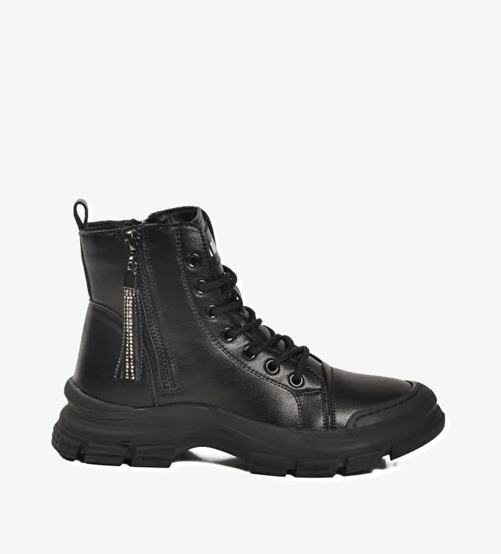 Siyah Memory Foam Kaymaz Taban Kadın Bot Neptün Z