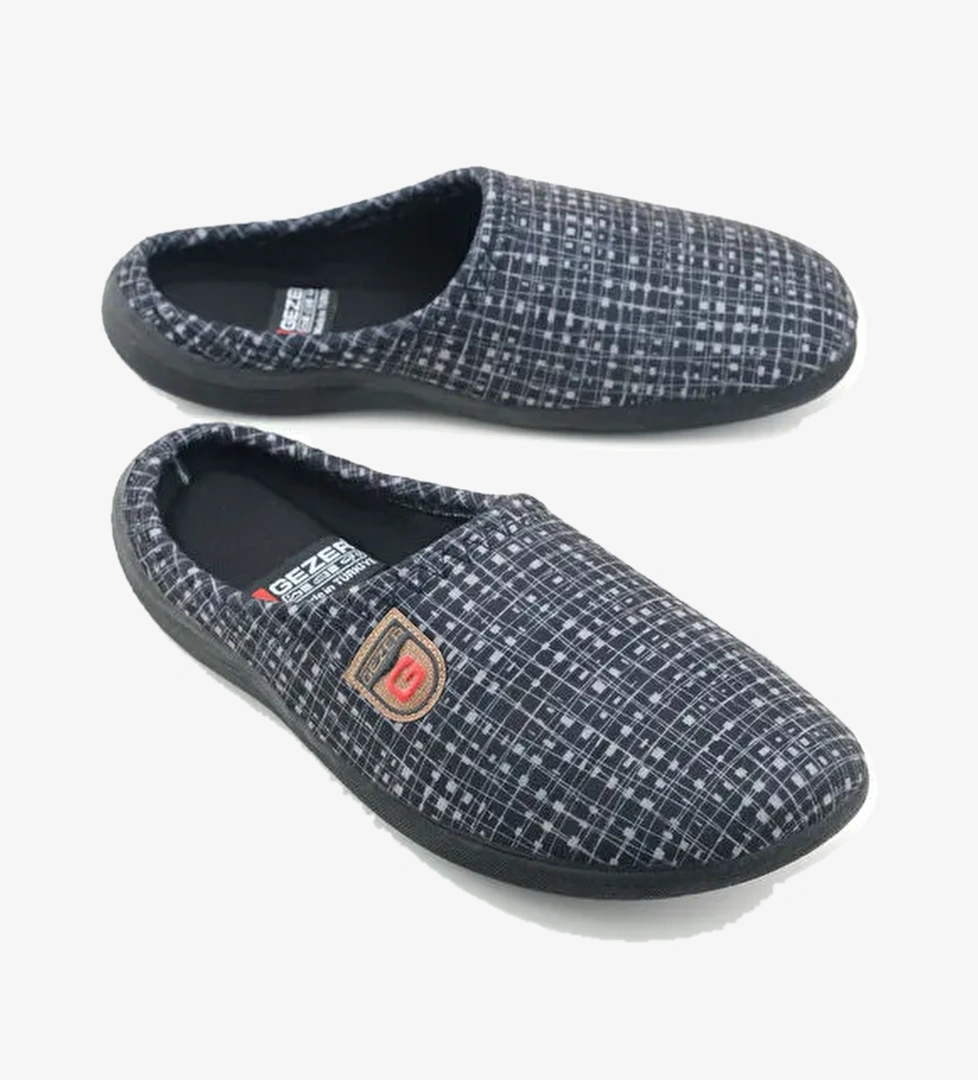 Erkek Kışlık PU Rahat Taban Ev Bahçe Gondol Terlik