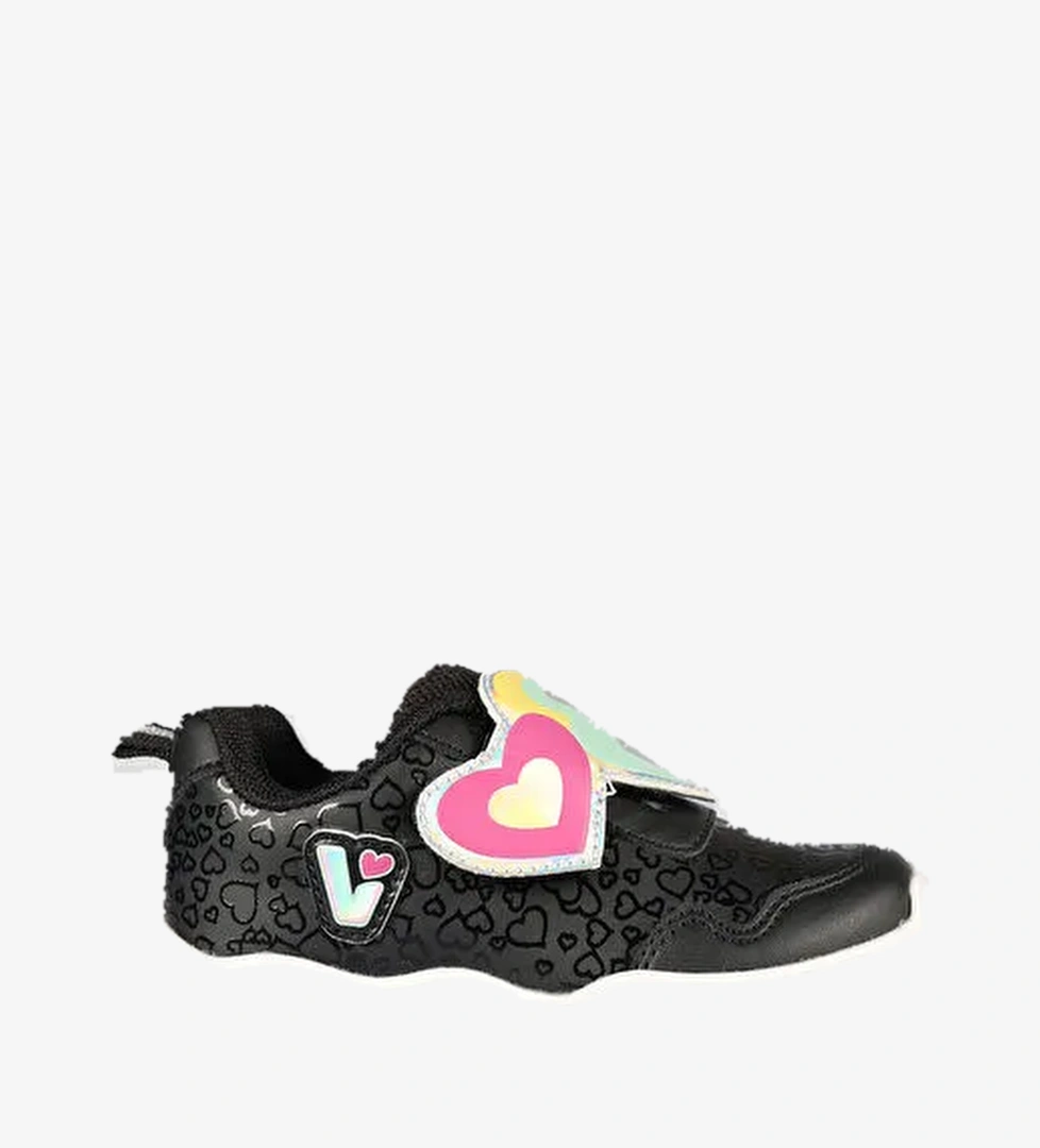 Lovely Işıklı Kız Bebek Siyah Spor Ayakkabı - Görsel 1