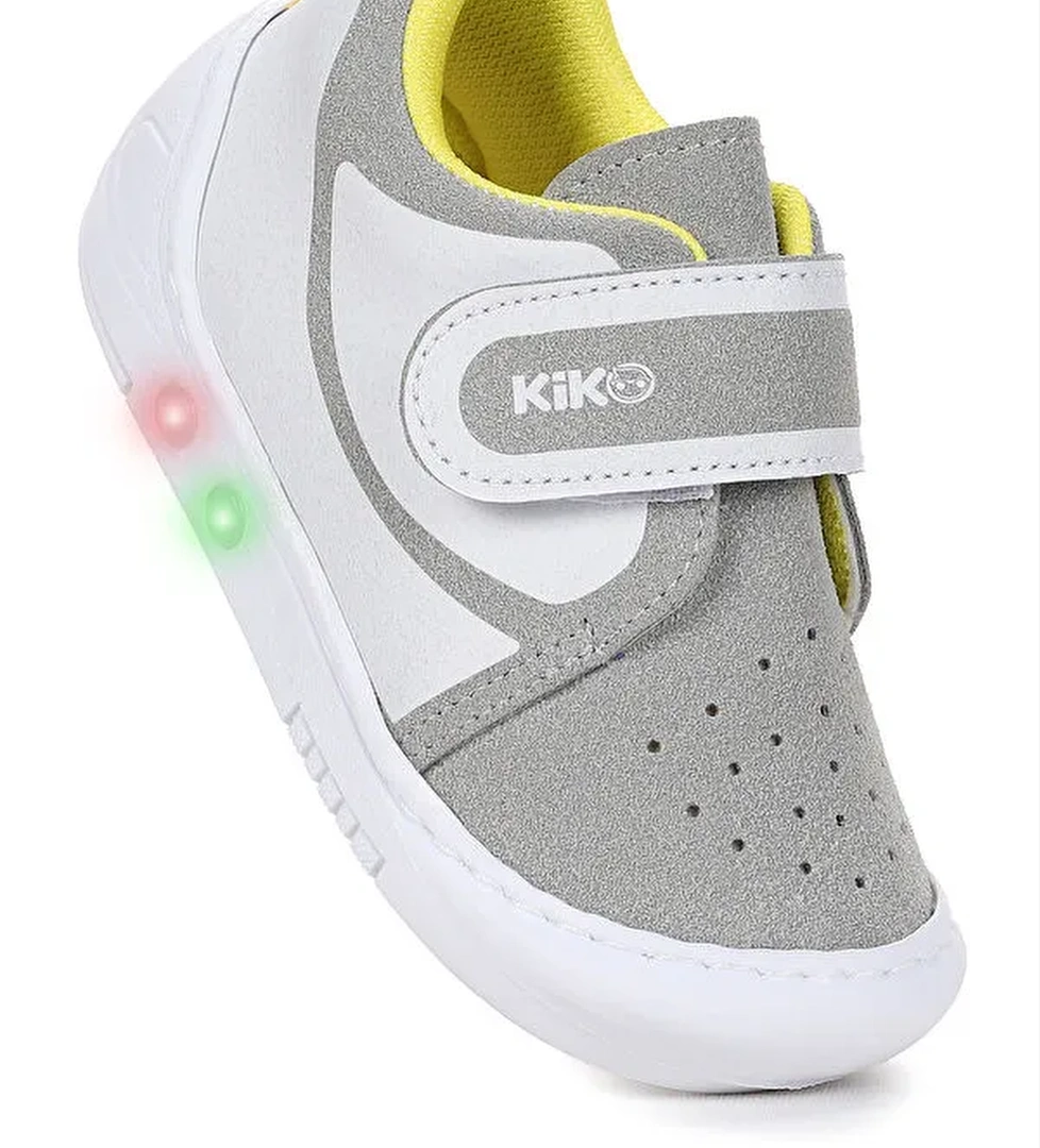 Kugan Cırtlı Işıklı Erkek Bebek Yürüyüş Spor Ayakkabı