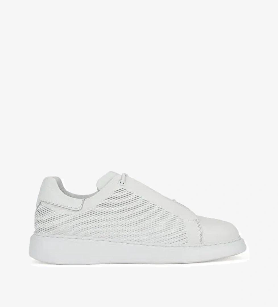 Erkek Hakiki Deri Sneaker 1531026Z8552 Beyaz