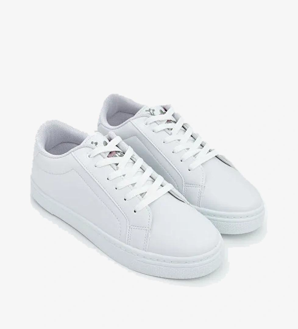 Deri Görünümlü Kadın Spor Ayakkabı - Görsel 1