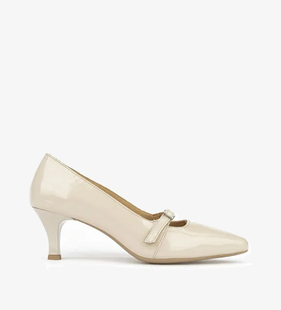 Kadın Hakiki Deri Ayakkabı 1531050Z26105007K Bej - Görsel 1