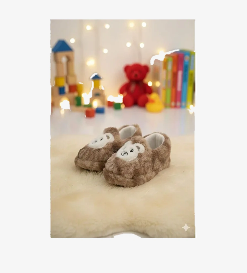 Dama Desenli Kaydırmaz Taban Kreş Ev Okul Ayakkabısı Bebek Çocuk Panduf Ev Botu