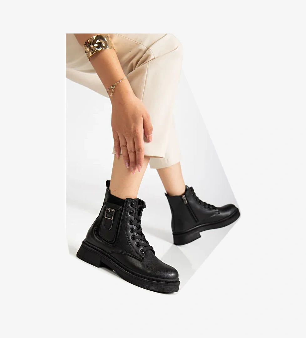 D1780 Soğuk Geçirmez Kışlık Kadın Bot & Bootie