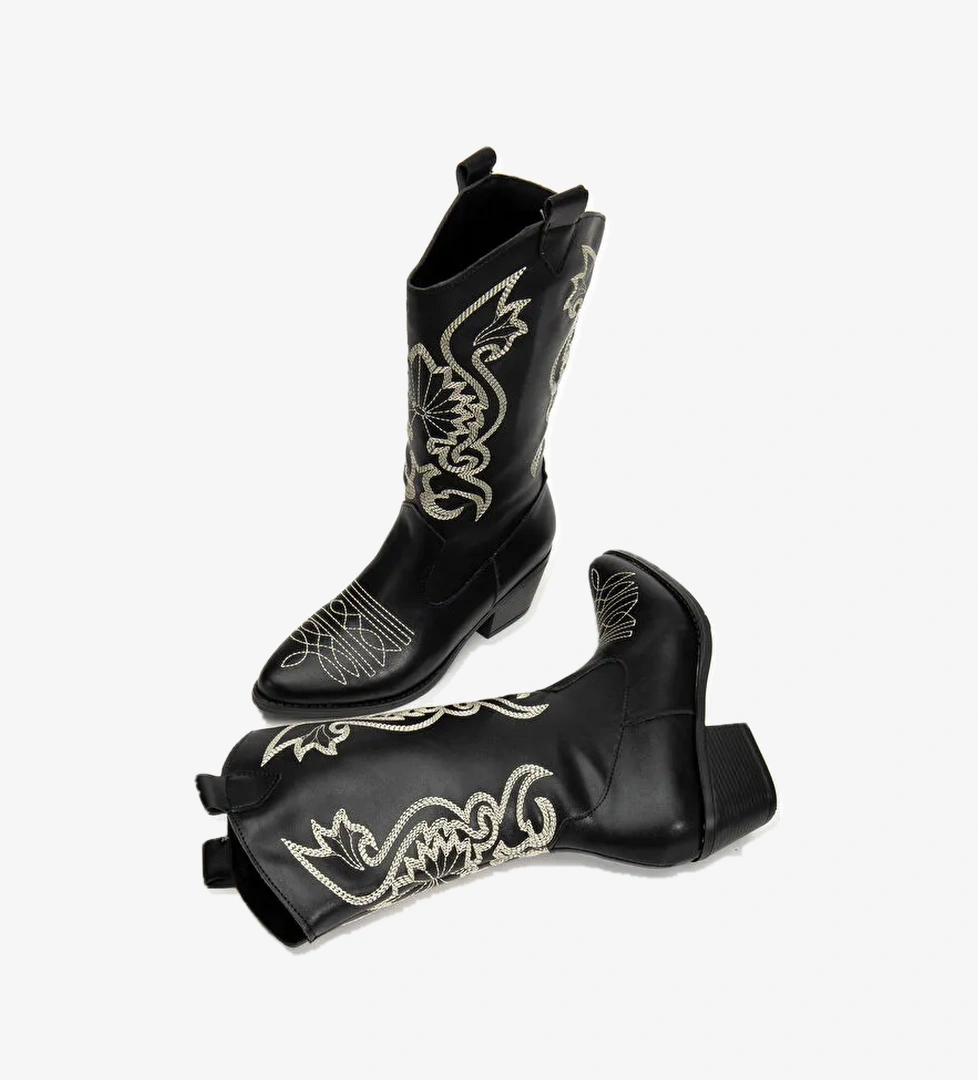 Kovboy Soğuk Geçirmez Kışlık Kadın Çizme