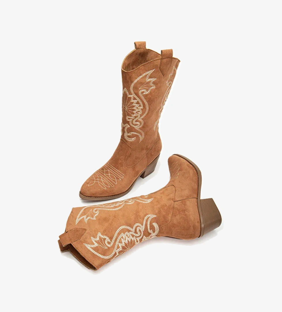 Kovboy Soğuk Geçirmez Kışlık Kadın Çizme