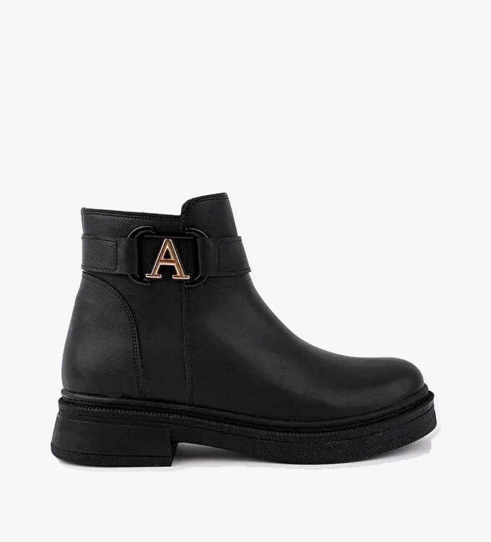 VENTOZA Kemer ve Toka Detaylı Fermuarlı Kadın Bot