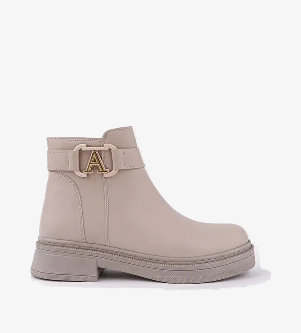 VENTOZA Kemer ve Toka Detaylı Fermuarlı Kadın Bot - Görsel 1