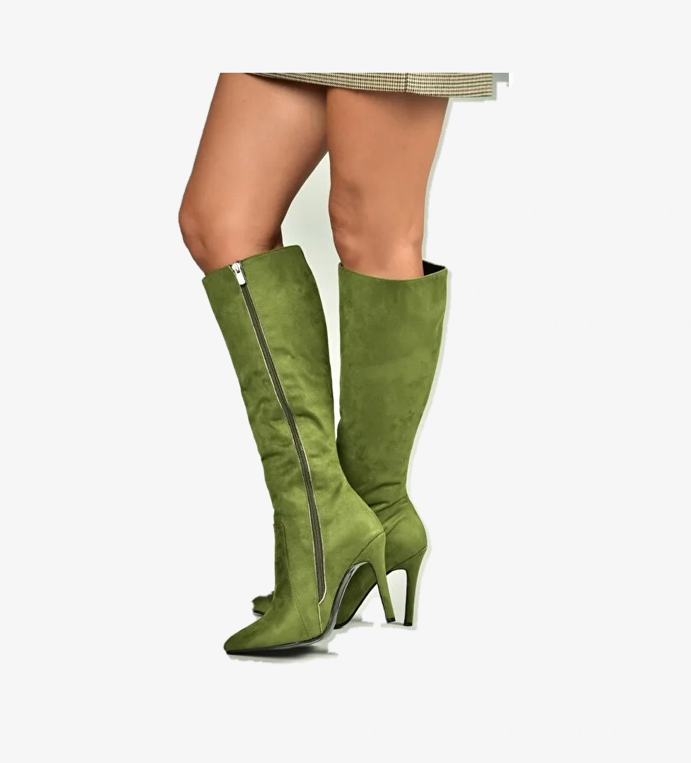 Yeşil Kadın Çizme N372530102
