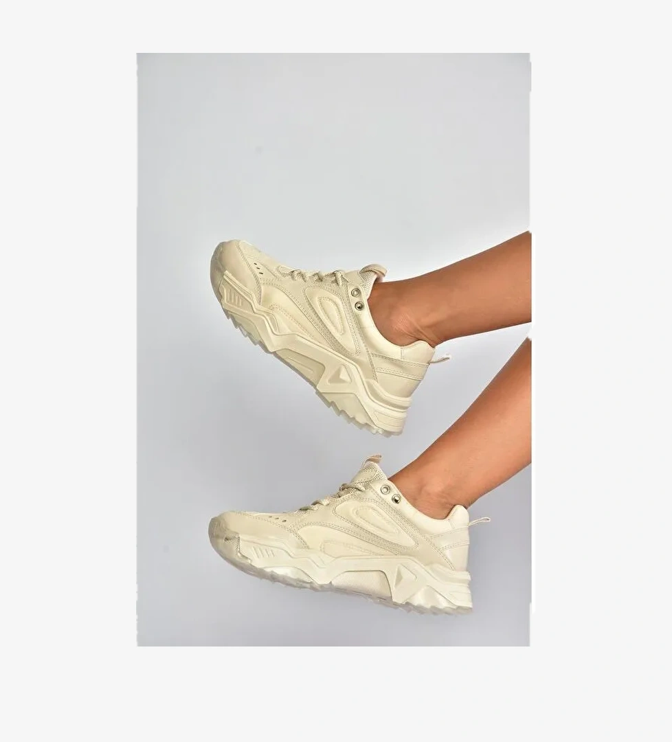 Bej Kadın Sneakers V312611809 - Görsel 1