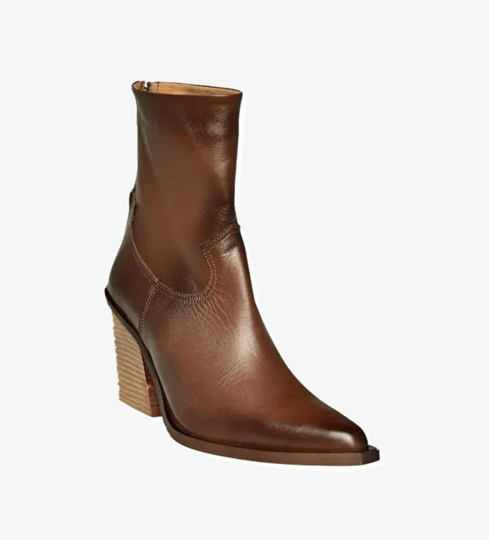 Fox Shoes Kahverengi Siyah Kadın Bot V654080311 V654080303 model görseli