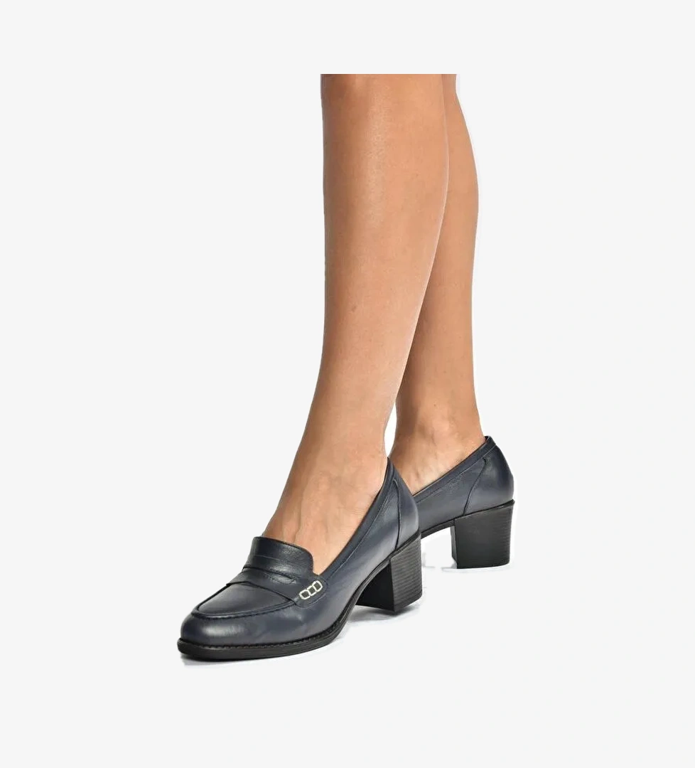 Lacivert Kadın Topuklu Ayakkabı V468707503 - Görsel 1