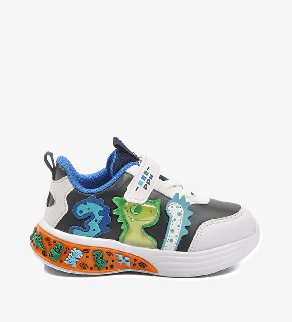 Lacivert Cırtlı Hafif Esnek Bebek Spor Ayakkabı 2065 B