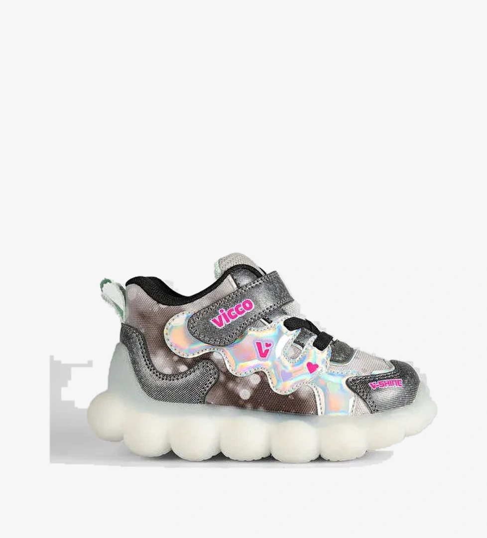 Sonya Işıklı Kız Bebek Siyah Spor Ayakkabı - Görsel 1