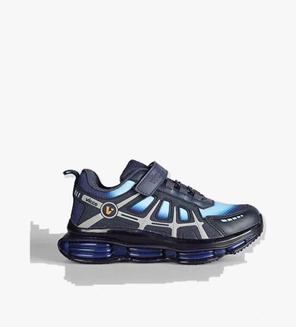 Kontra Havalı Taban Erkek Çocuk Lacivert Spor Ayakkabı - Görsel 1