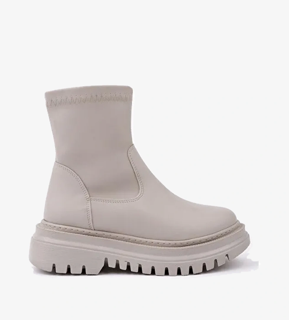 PİTA Kalın Taban Fermuarlı Kadın Bot - Görsel 1