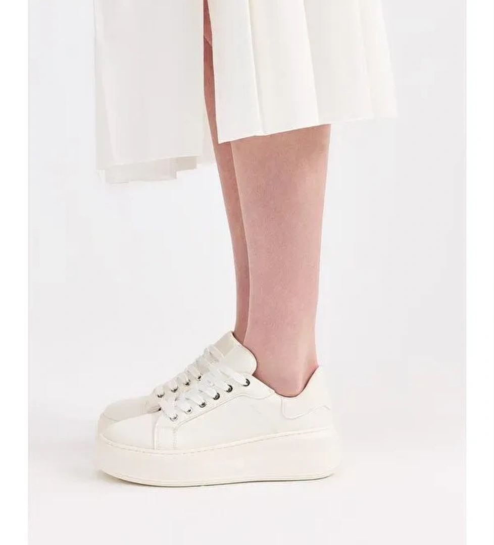 Beyaz Kadın Günlük Ayakkabı - Görsel 1