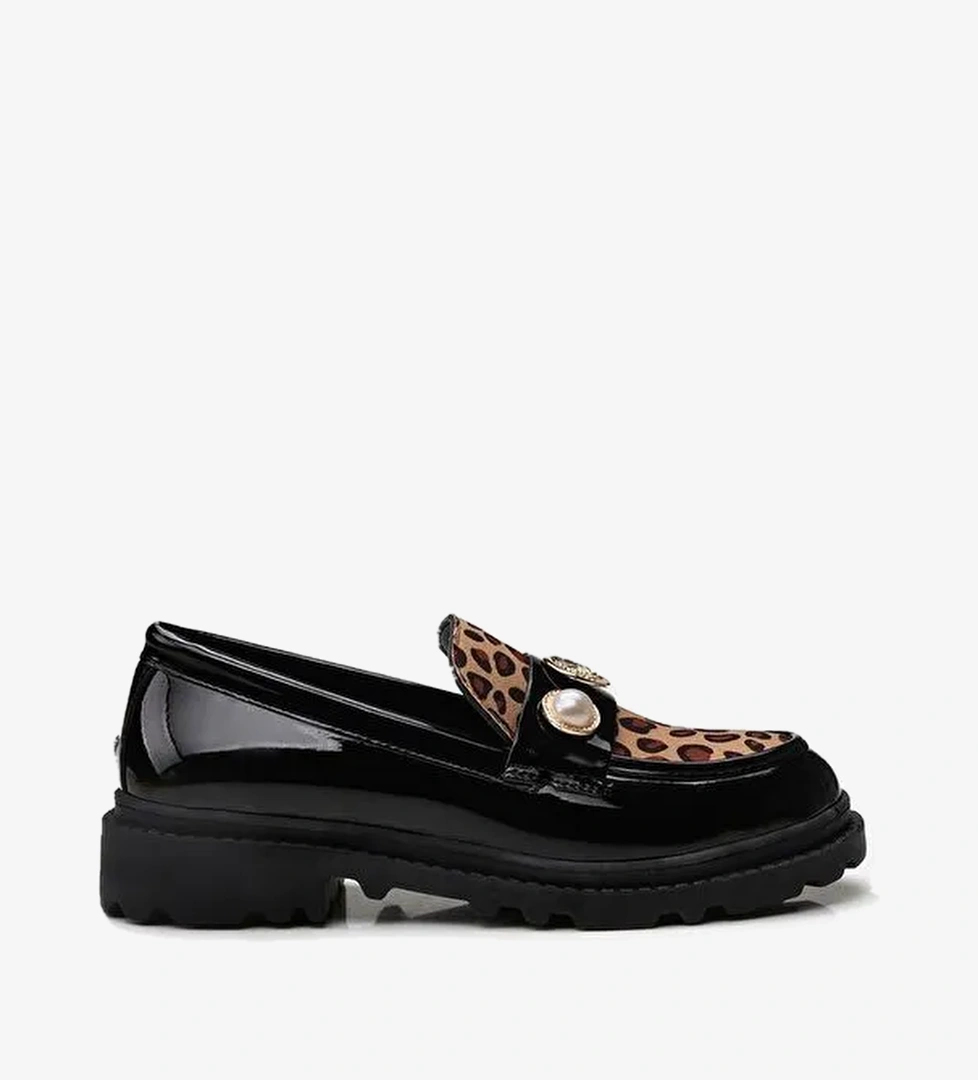 Leopar Kadın Loafer - Görsel 1