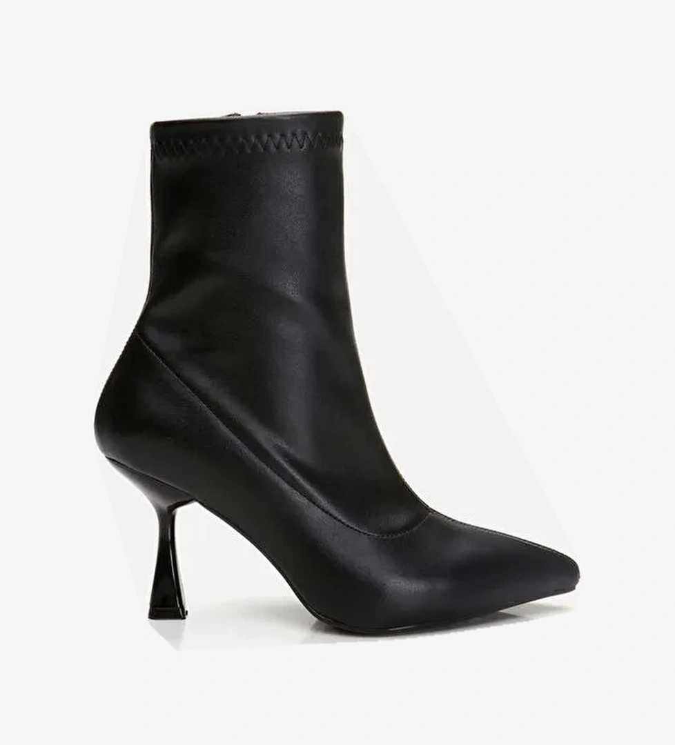 Siyah Kadın Topuklu Bot - Görsel 1