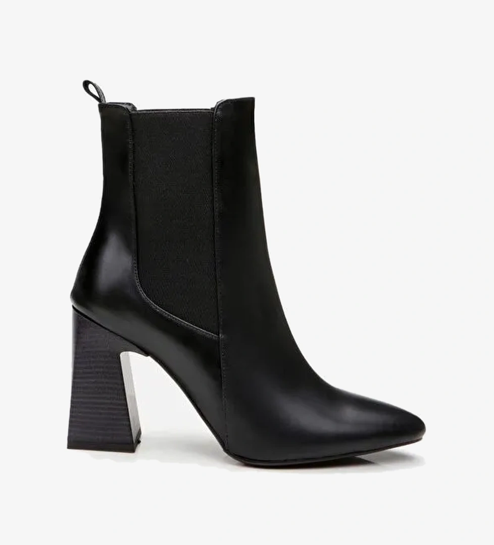 Siyah Kadın Topuklu Bot