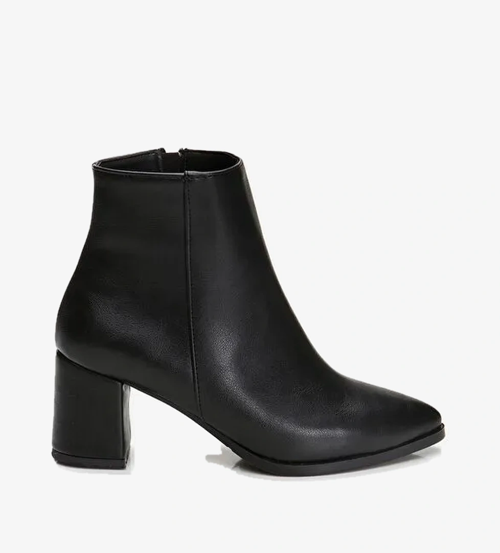 Siyah Kadın Topuklu Bot