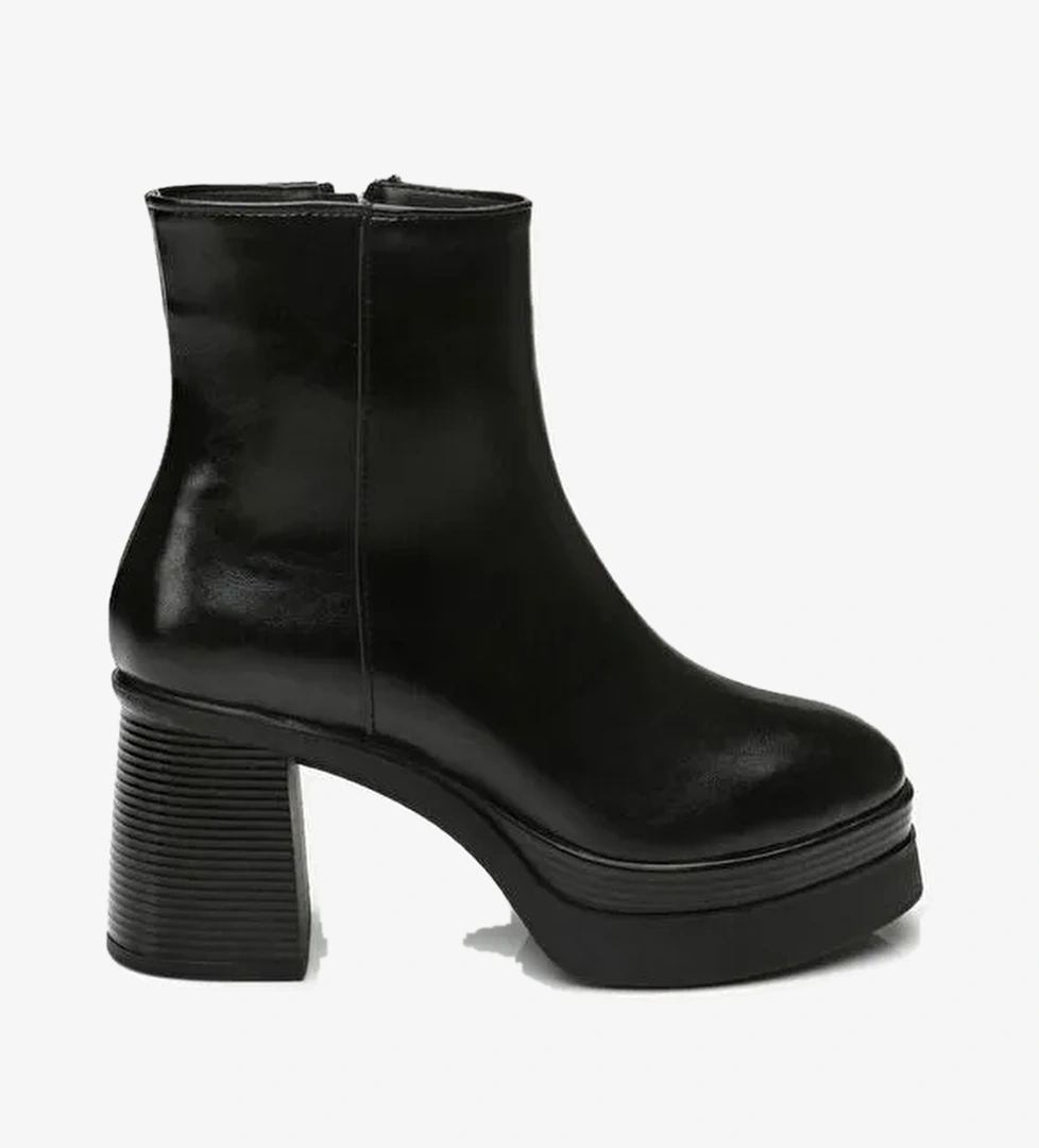 Siyah Kadın Topuklu Bot