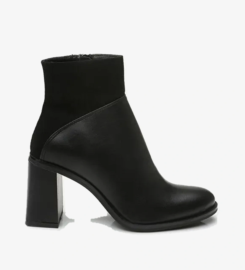 Siyah Kadın Topuklu Bot