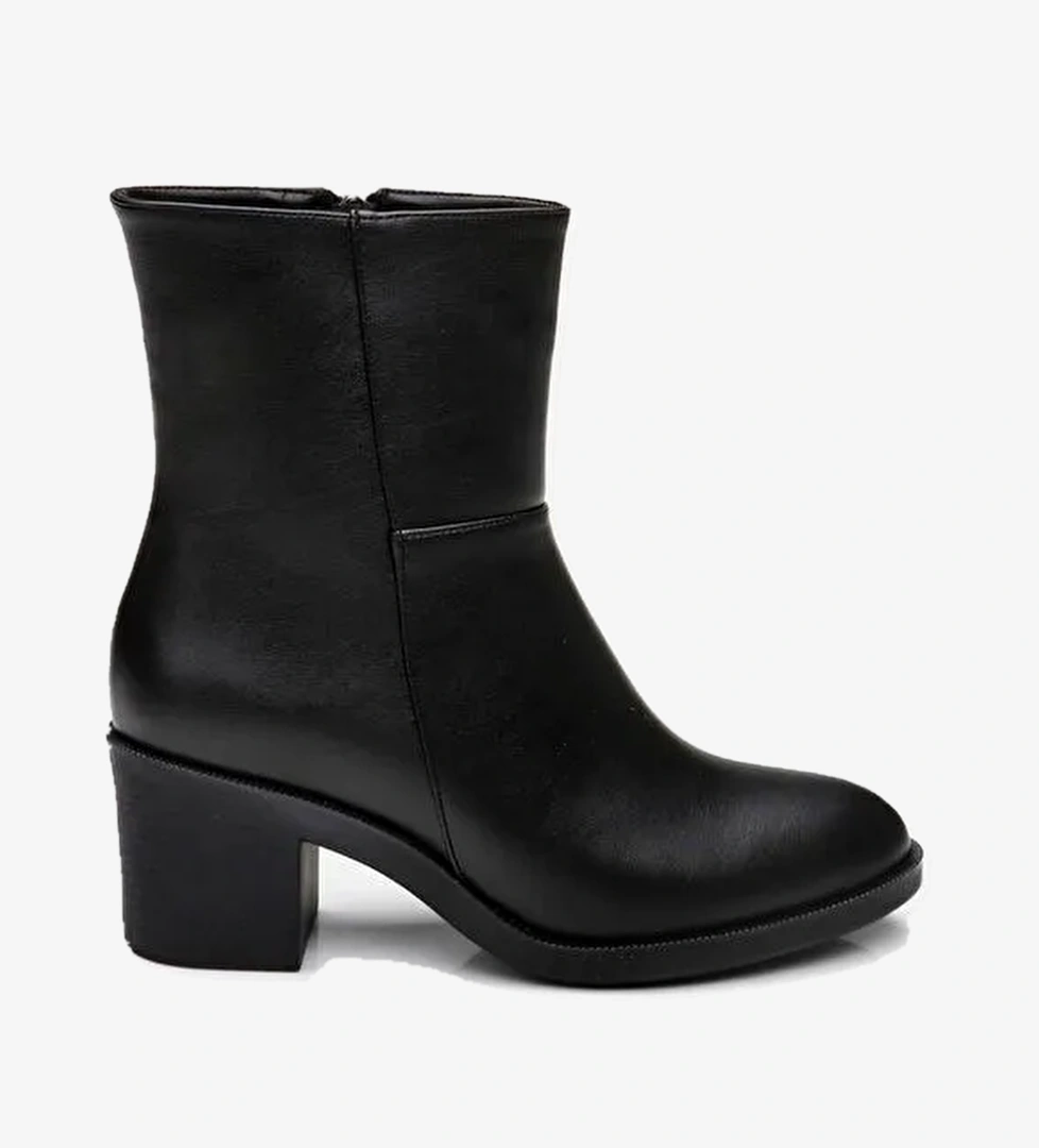 Siyah Kadın Topuklu Bot - Görsel 1