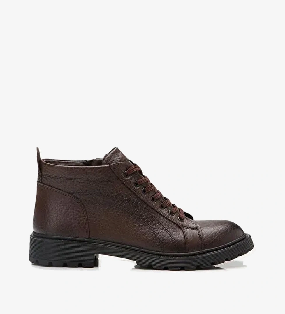 Hakiki Deri Kahve Erkek Günlük Bot - Görsel 1