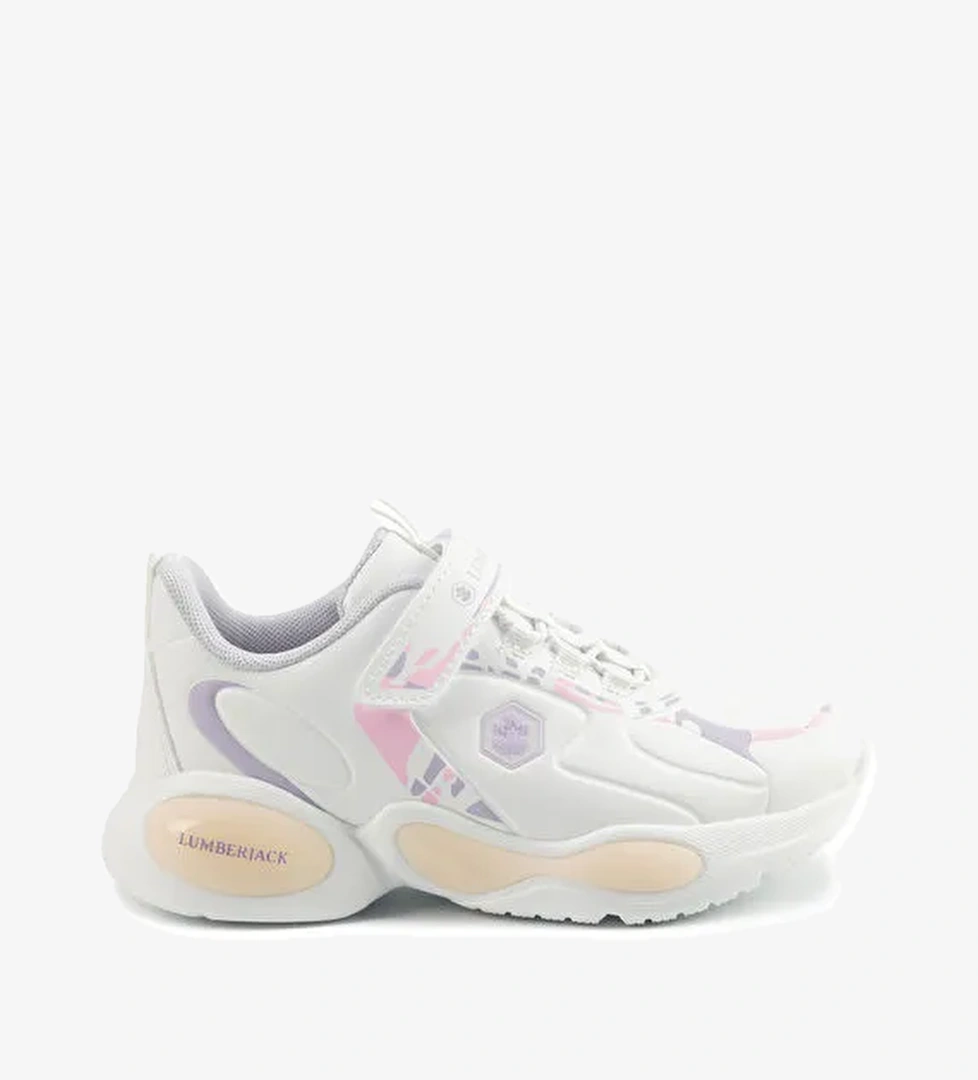 CRUZ 5PR Beyaz Kız Çocuk Spor Ayakkabı - Görsel 1