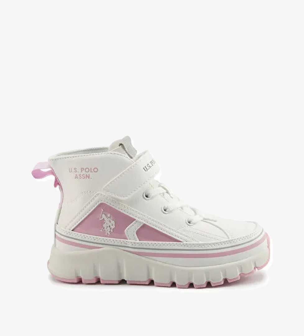 U.s. Polo Assn. KELTES JR 5PR Beyaz Kız Çocuk High Sneaker model görseli