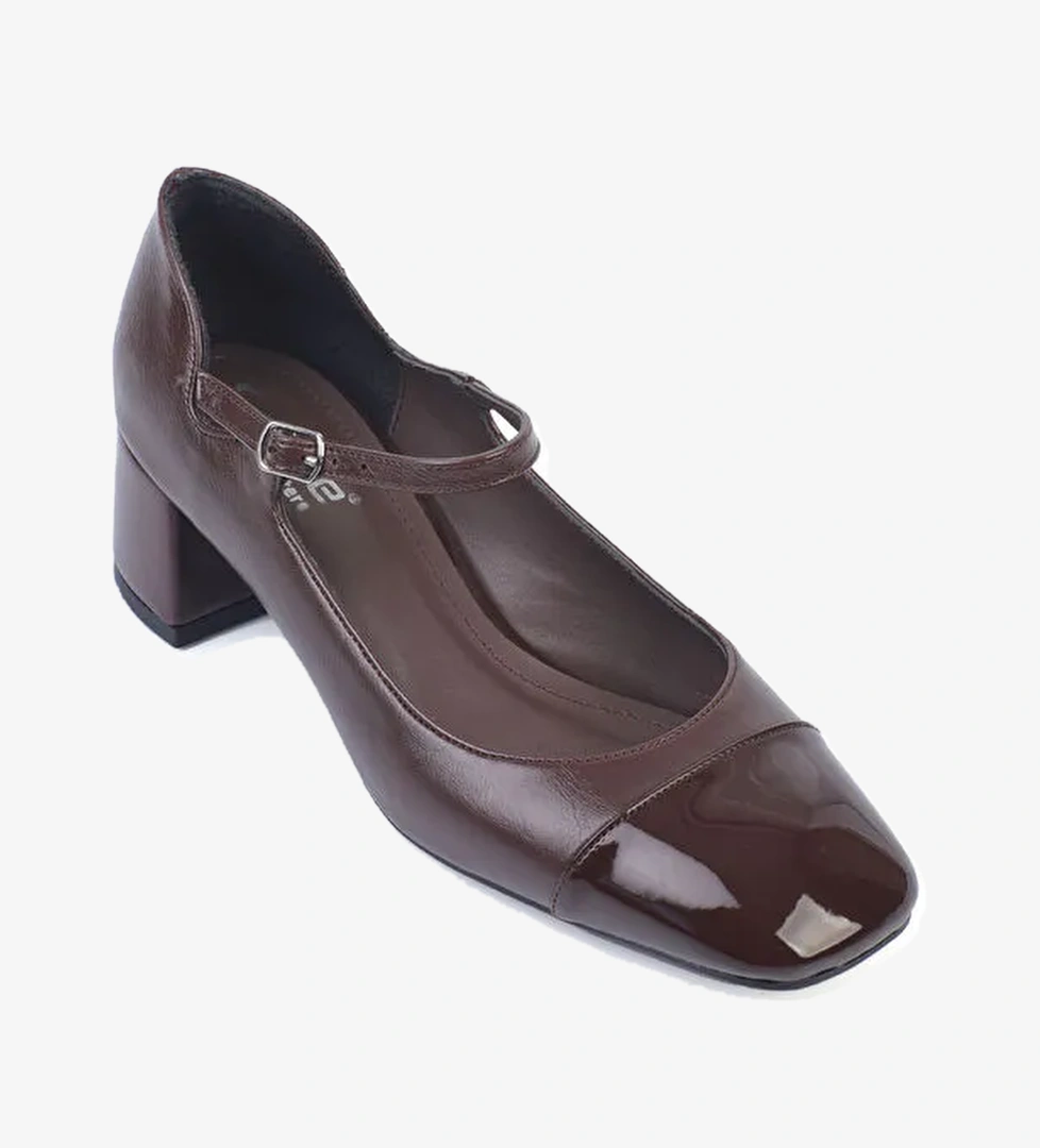 Sophie Orta Topuklu Bantlı Kadın Ayakkabı - Görsel 1