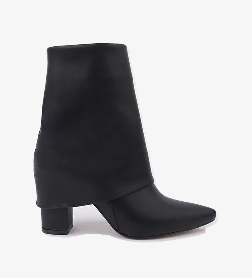 İMPERA Sivri Burun Kalın Topuklu Fermuarlı Kadın Bot